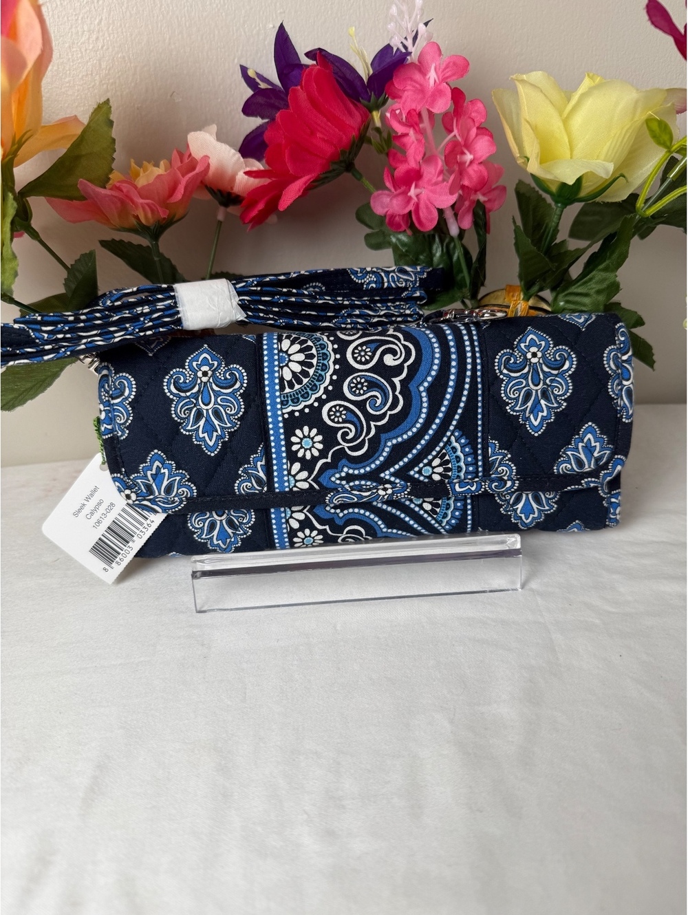 NWT Vera Bradley Calypso Sleek Crossbody Wallet Retired LAST ONE!